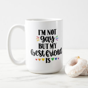 Min BFF är inte Pride Kaffemugg