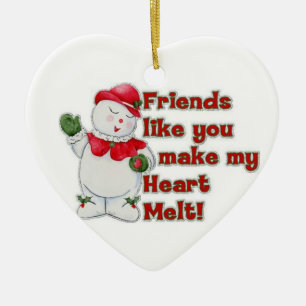 MIN BFF PÅ CHRISTMAS "DEKORATION" U MELT MY HEART JULGRANSPRYDNAD KERAMIK
