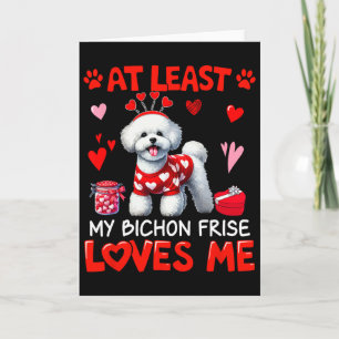 Min Bichon Frise älskar mig åtminstone på Alla hjä Kort