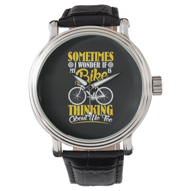 Min bike tänker på mig armbandsur (Framsida)