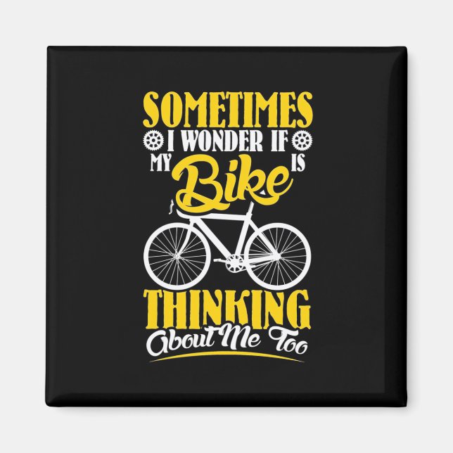 Min bike tänker på mig magnet (Framsidan)