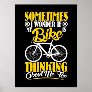 Min bike tänker på mig poster