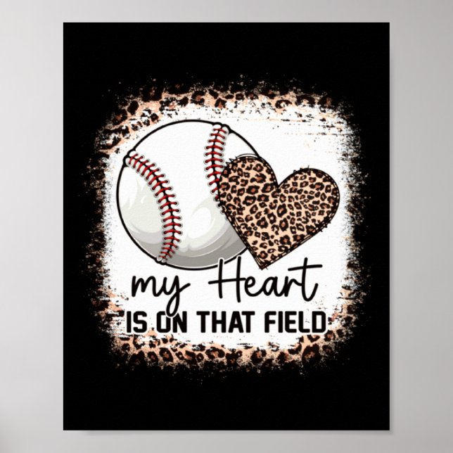 Min Blekade Hjärtas Basebollmamma Poster (Framsidan)