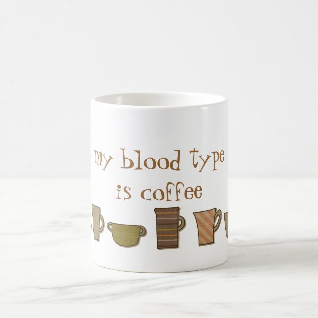 Min blodgrupp är kaffemugg (Center)