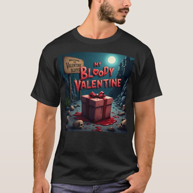 Min blodiga Valentine1 T Shirt (Framsida)