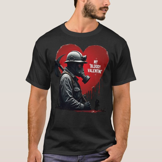 Min blodiga Valentine4 T Shirt (Framsida)