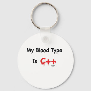 Min blodtyp är c++ nyckelring