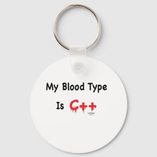 Min blodtyp är c++ nyckelring