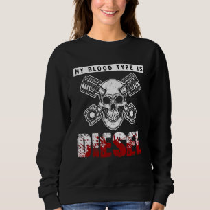 Min blodtyp är Diesel Mechanic Lastbil Diesel Mech T Shirt