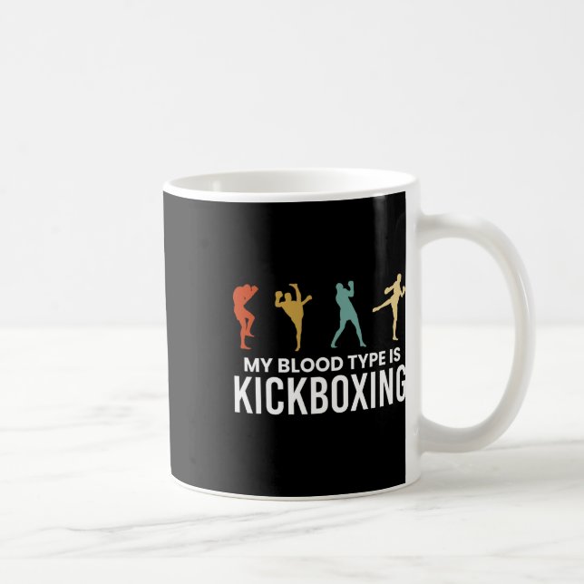 Min blodtyp är kickboxning Kickboxer Kaffemugg (Höger)