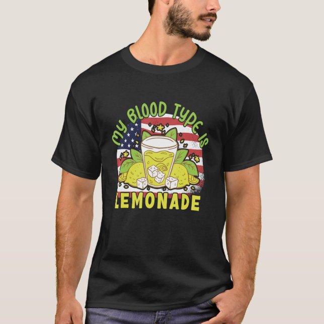 Min blodtyp är Lemonade stand Lemonade Business T Shirt (Framsida)