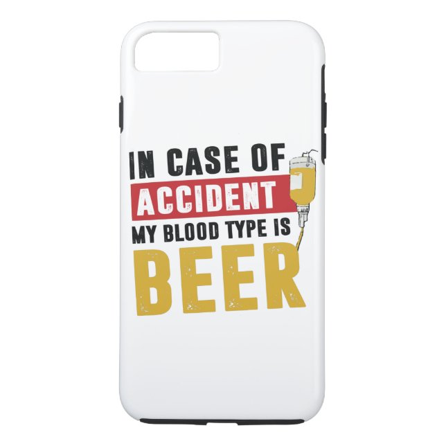 Min blodtyp är öl Case-Mate iPhone skal (Baksida)