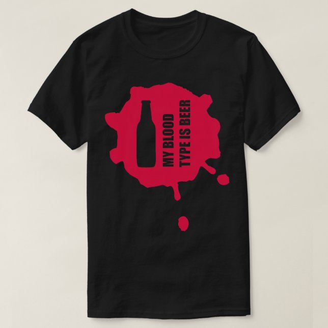 Min blodtyp är större än 1 t shirt (Design framsida)