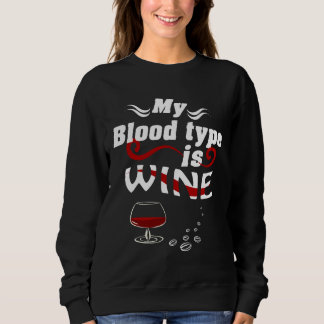 Min blodtyp är vin anpassad t shirt