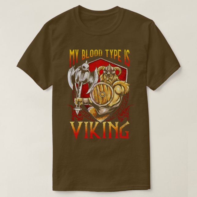 Min blodtyp visas t shirt (Design framsida)