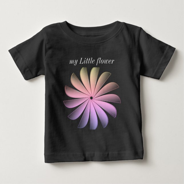 min blomma Baby t-shirt (Framsida)