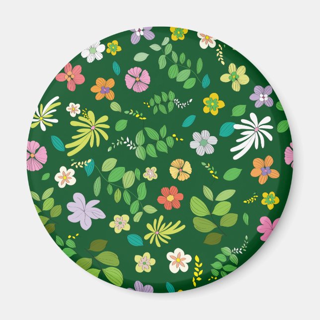 Min blomma design 4 magnet (Framsidan)