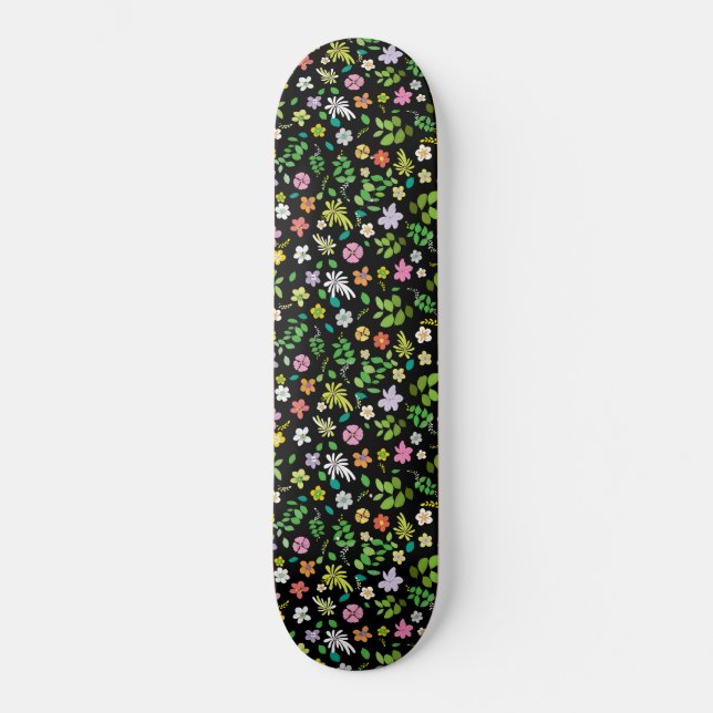 Min blomma design 5 mini skateboard bräda 18,5 cm (Framsida)
