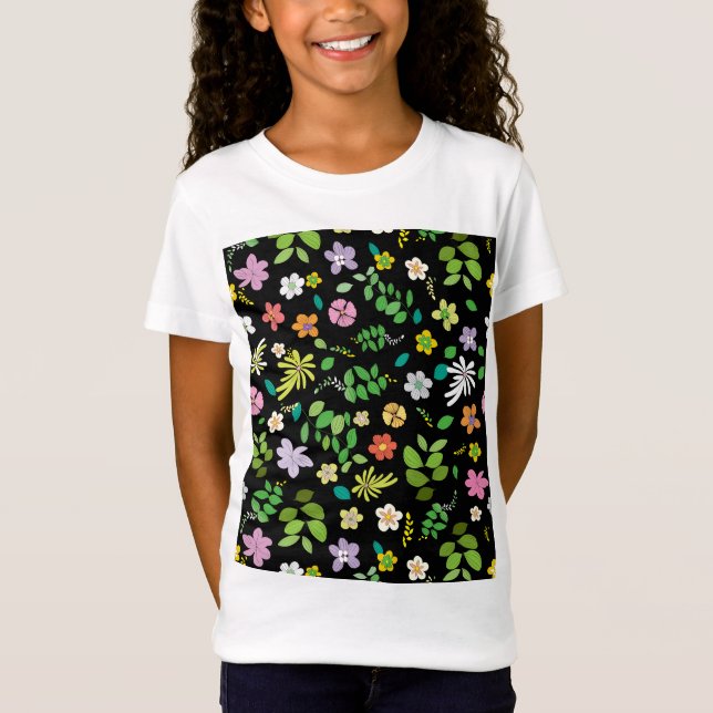 Min blomma design 5 t shirt (Framsida)