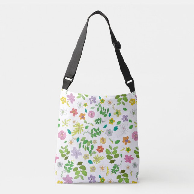 Min blomma design 6 axelväska (Framsida)