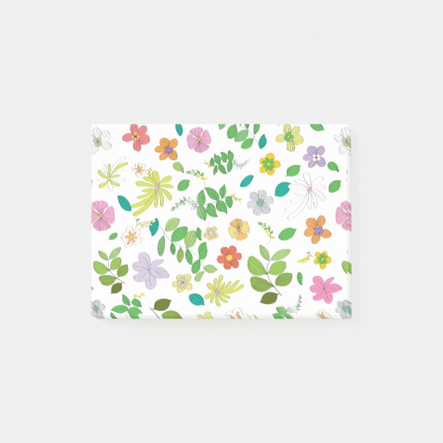 Min blomma design 6 post-it block (Framsida)