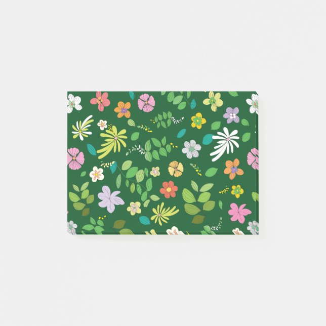 Min blommiga design 4 post-it block (Framsida)