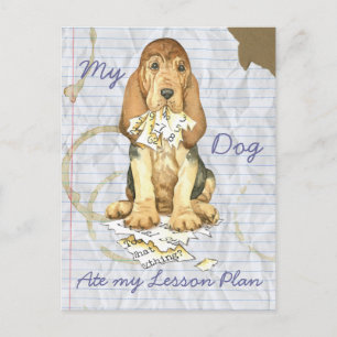 Min Bloodhound Ate Min Lesson Plan Vykort