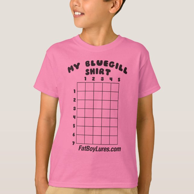 Min Bluegill som mäter T-tröja T-shirt (Framsida)