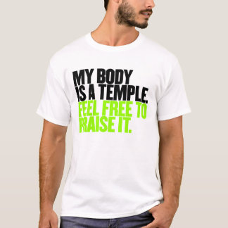 Min Body är en tempelkänselförnimmelse som är fri Tee