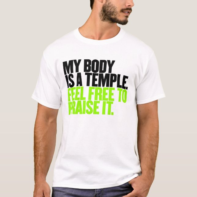 Min Body är en tempelkänselförnimmelse som är fri Tee (Framsida)