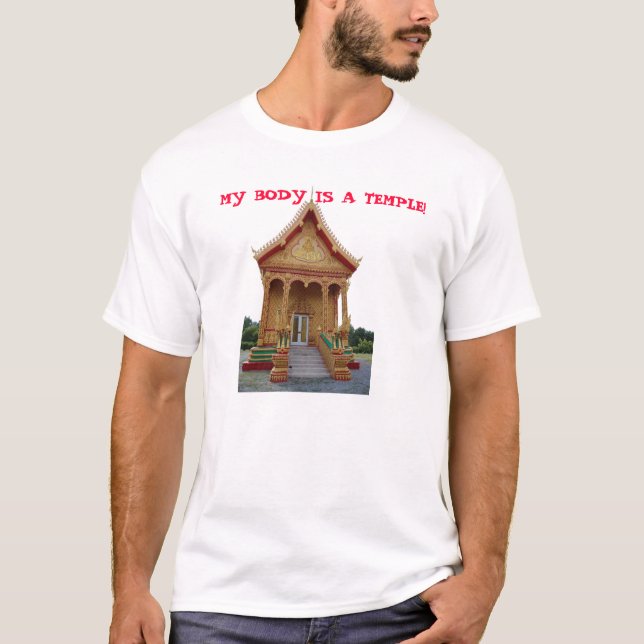 MIN BODY ÄR ETT TEMPEL! T SHIRT (Framsida)