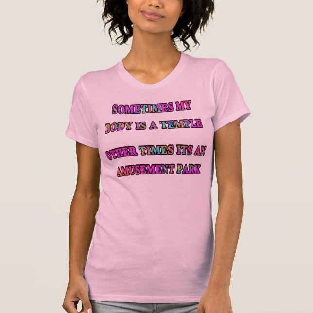 Min Body är ett tempel Tee (Framsida)