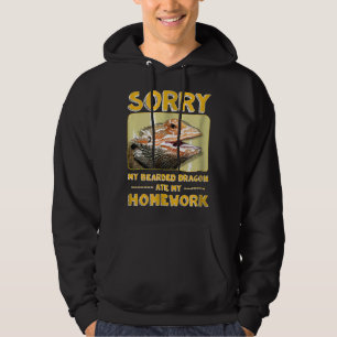 Min böjda Dragon Ate Min hemläxa Pogona School Hoodie