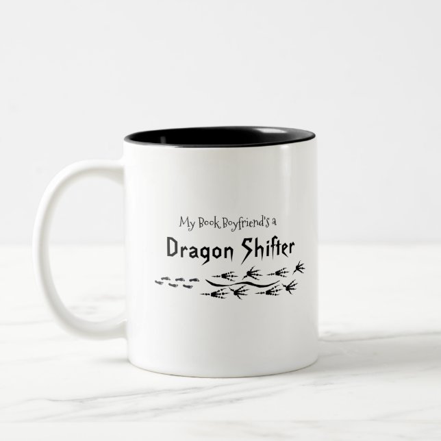 Min Bok Boykompis är en Dragon Shifter Två-Tonad Mugg (Vänster)