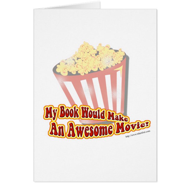 Min Bok skulle bli en Underbar film! Hälsningskort (Framsidan)