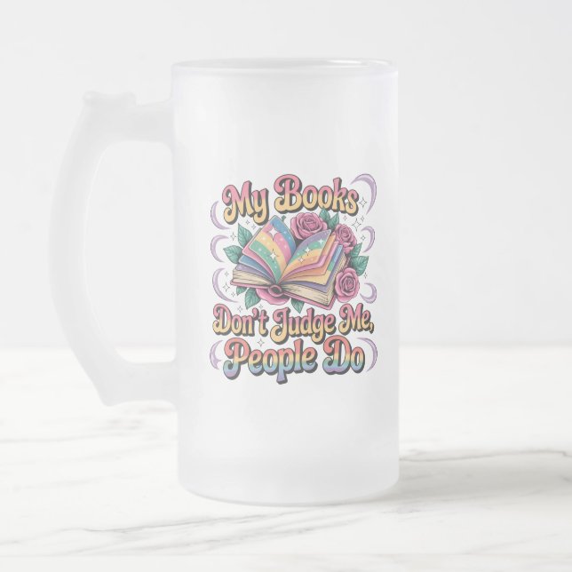 Min Bokar dömer mig inte... Frostat Ölglas (Vänster)