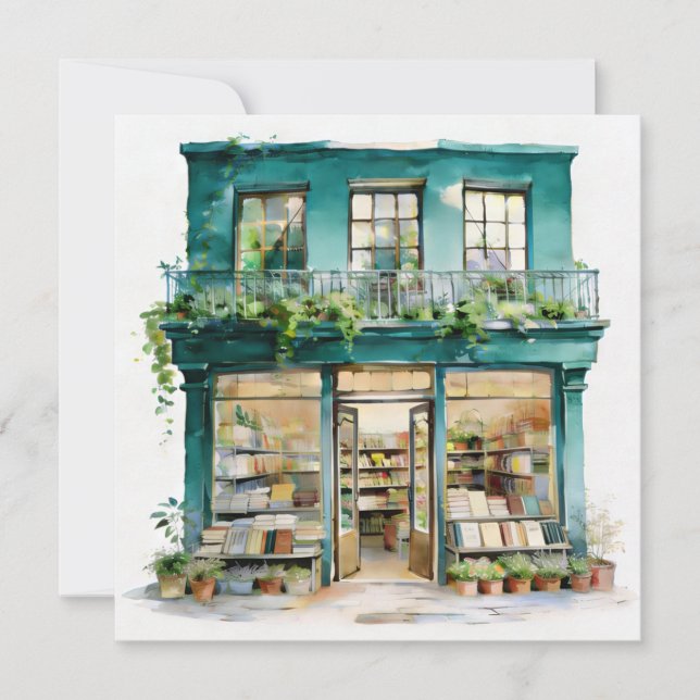 Min bokhandel  anteckningskort (Framsida)