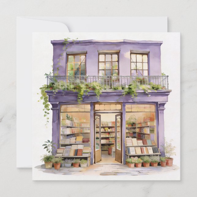 Min bokhandel  anteckningskort (Framsida)