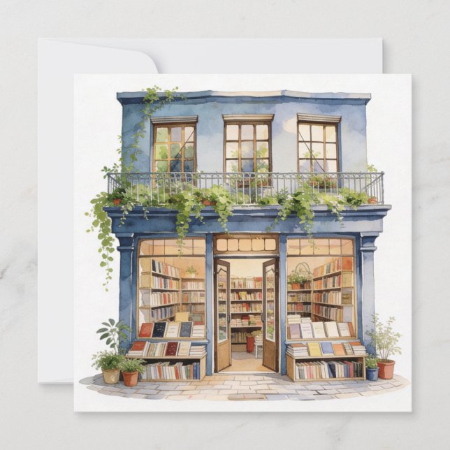 Min bokhandel  anteckningskort (Framsida)