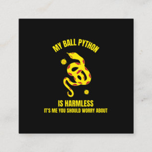 Min boll-python är oskadlig, rolig, rektilt orm