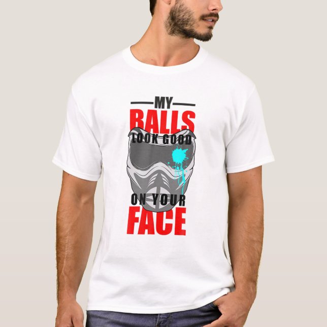 Min Bollar ser Bra på din Ansikte Lo T Shirt (Framsida)