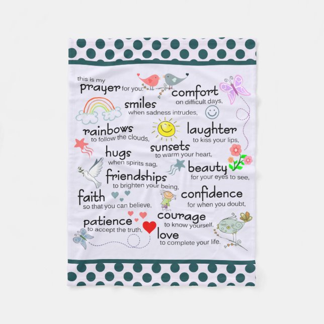 Min bön för dig fleecefilt (Framsidan)