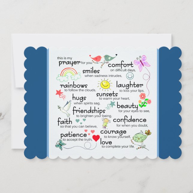 Min bön till dig | Klassiskt blått (Framsida)