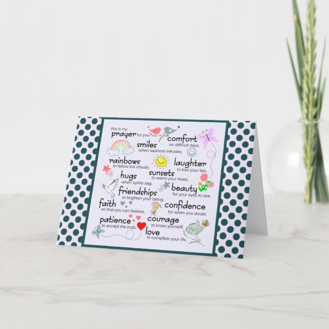 Min bön till dig kort (Framsida)