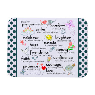 Min bön till dig magnet