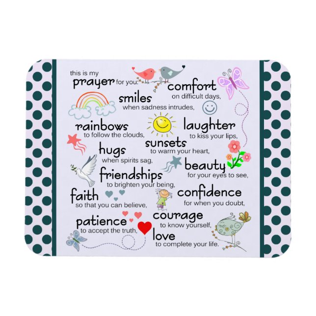 Min bön till dig magnet (Horisontell)