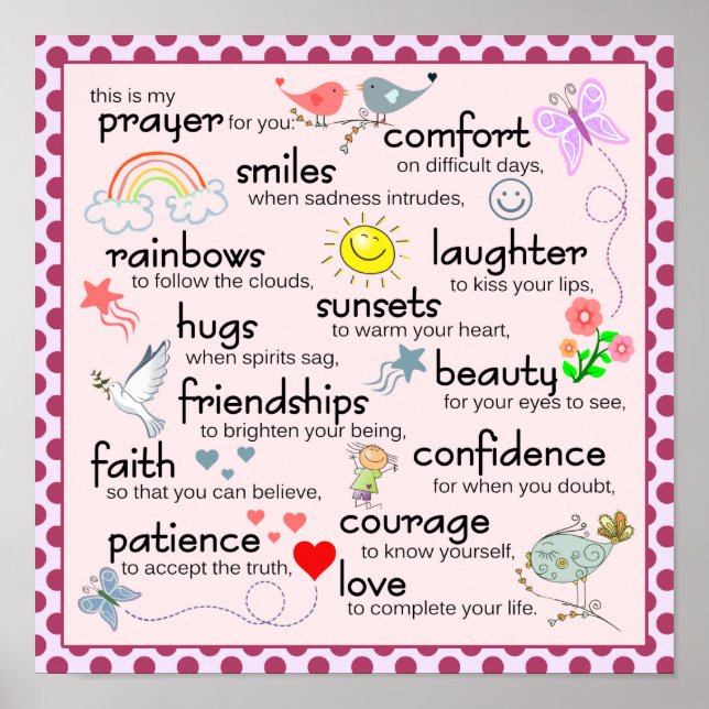 Min bön till dig poster (Framsidan)