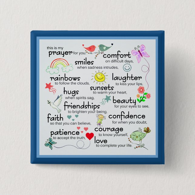 Min bön till er välsignelse knapp (Framsida)