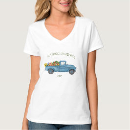 Min Bondemarknadslott Lastbil i Vintageblått T Shirt