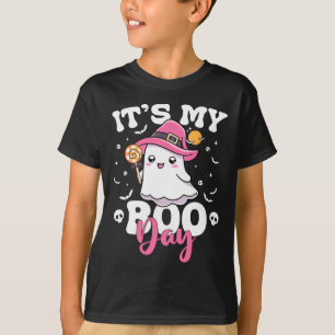 Min Boo Day Cute Halloween Birthday Ghost Boy Girl T Shirt